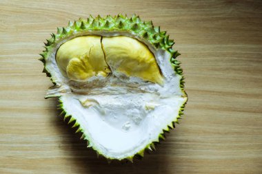 Durian tropikal Asya meyve meyve tatlı ve yağ bol sarı
