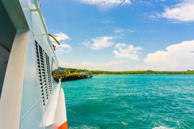 Tekne mavi deniz doğa manzara içinde seyahat