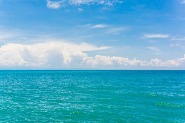 Blue sky with cloud in sea background, Serenity seascape