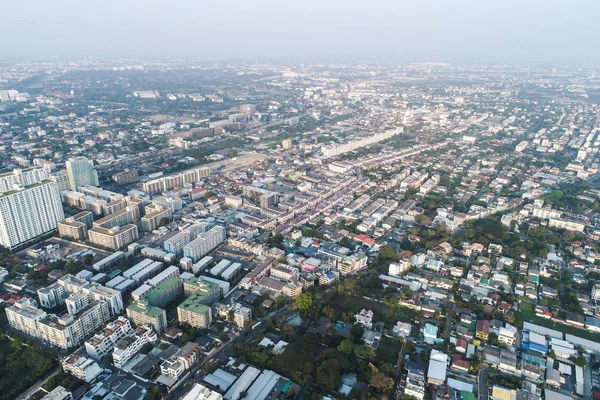 Modern Condominium Düz Bangkok Şehir Havadan Görünümü Oluşturma — Stok fotoğraf