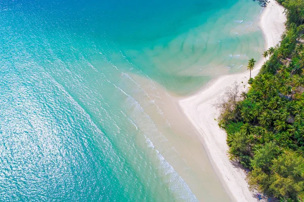 Vue Aérienne Magnifique Paysage Marin Tropical Paisible Plage Vacances Été — Photo