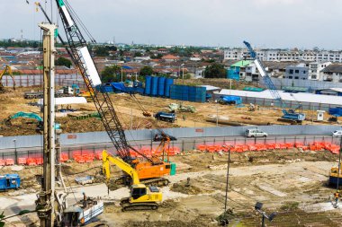 Süpermarket inşaat şantiye vinç, ağır sanayi ile