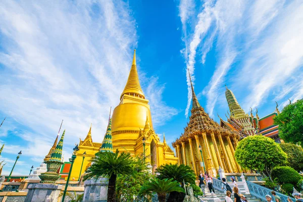 Templo Esmeralda Buddha Grande Palácio Wat Pra Keaw Bangkok Tailândia — Fotografia de Stock
