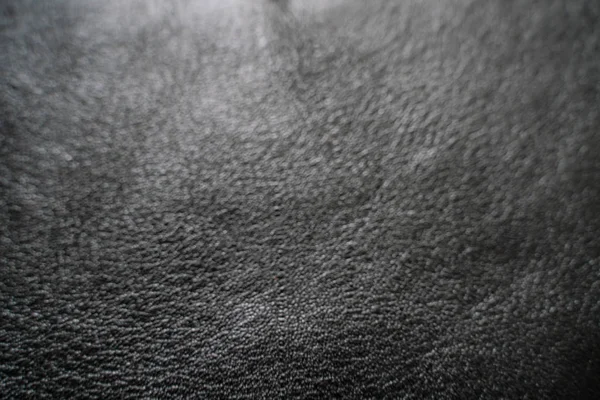 Настоящая Кожа Черной Коровы Кожаная Текстура — стоковое фото