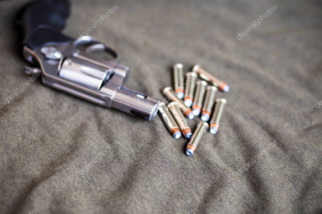 Фотообои на заказ - .357 magnum revolver stainless steel han
