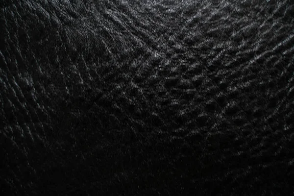 Genuine old black cow leather