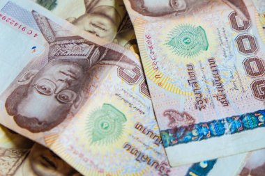 1000 THB para notu yakın yukarı Bckground