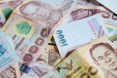 1000 THB para notu yakın yukarı Bckground