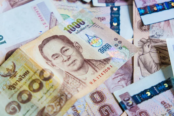 1000 THB money note close up bckground — Stock Photo, Image