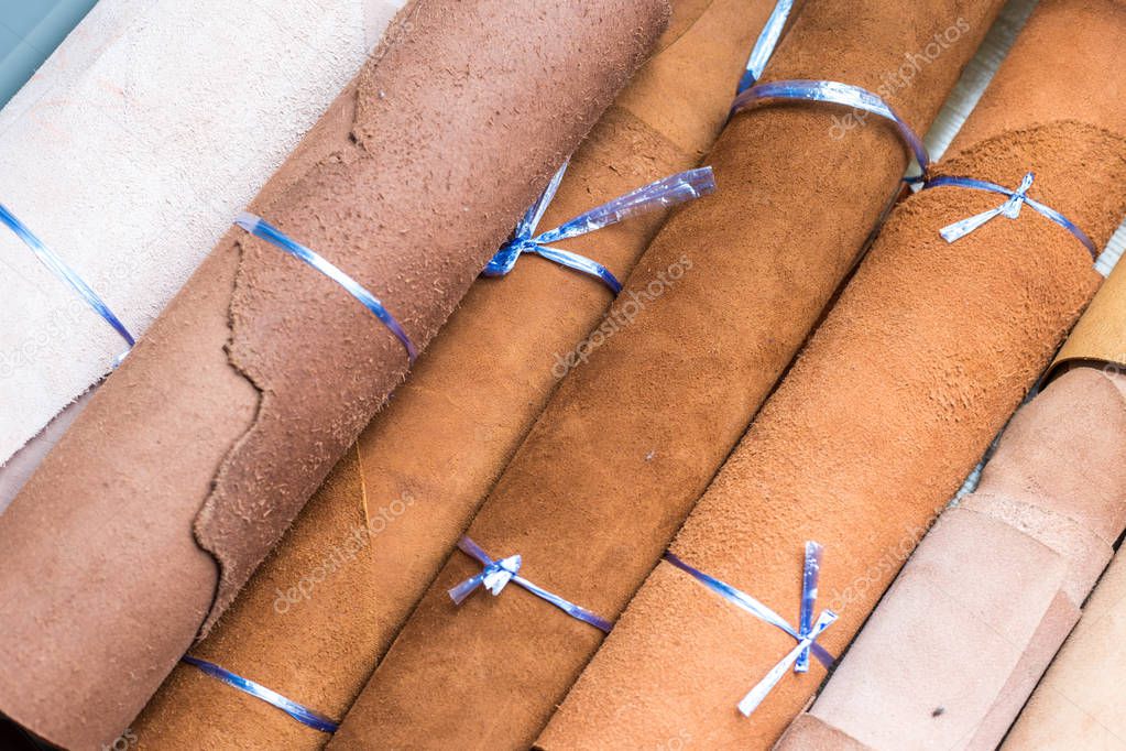 Vegetable tanned genuine leather roll for craftsmanship work