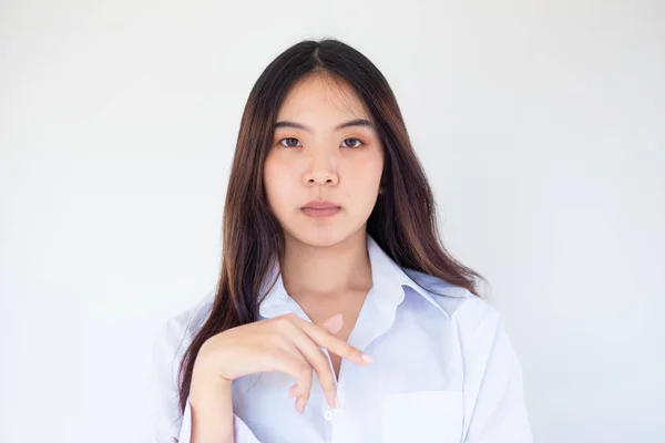 Portrait of asian sexy women on white background — Stock Photo, Image