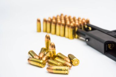 Tam metal ceket mermi ile 9mm gizleme tabanca