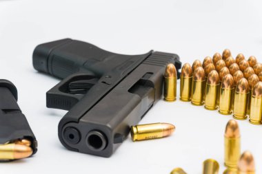 Tam metal ceket mermi ile 9mm gizleme tabanca