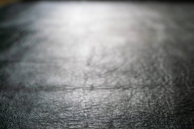 Siyah deri deri doku ürün koymak için seçici odak