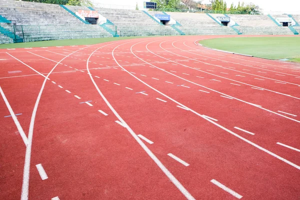 Running track rubber lane — Stock Photo, Image