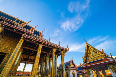 Bangkok Wat Phra Kaew zümrüt Budist tapınağı