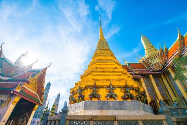 Bangkok Wat Phra Kaew zümrüt Budist tapınağı