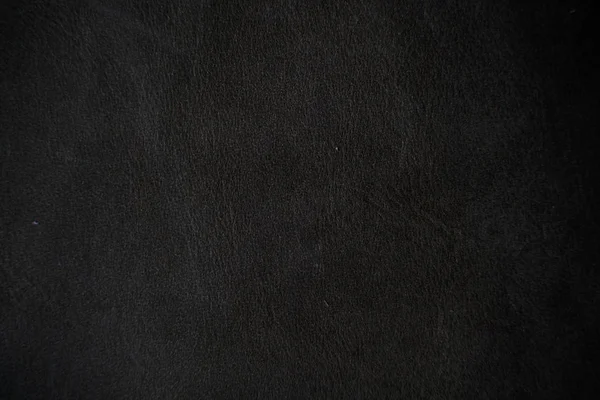 Fondo de cuero de grano completo genuino negro abstracto — Foto de Stock