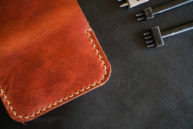 El yapımı alet nesnesi ile deri craftsmanshiip