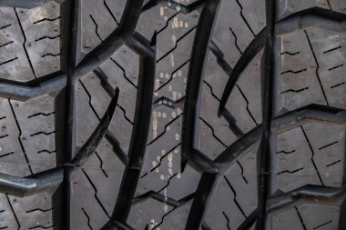 Yeni lastik doku siyah araba kauçuk