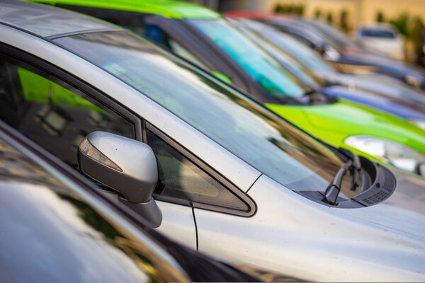 Car parking lot in modern condominium