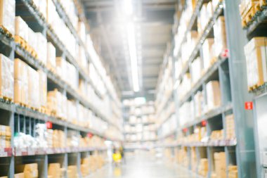 Bokeh ile depo deposu bulanık arka plan