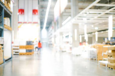 Bokeh ile depo deposu bulanık arka plan