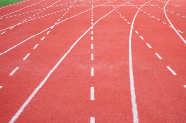 Spor stadyumunda koşu pisti