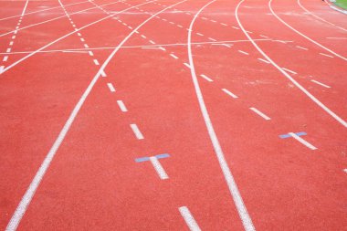 Spor stadyumunda koşu pisti