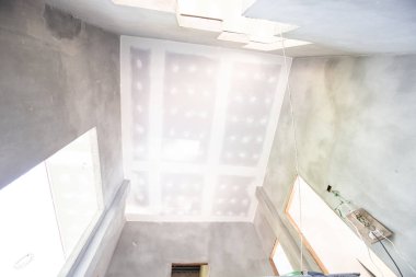 İç modern ev bina zemin tavan duvar inşaatı