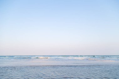 Deniz plaj dalga günbatımı akşam gökyüzü