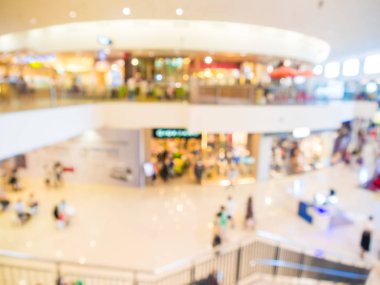 Süpermarkette alışveriş insanların Bulanık hayal