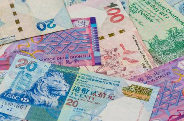 Hkd Hong Kong para notu arkaplanı