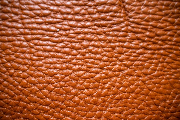 Hellbraune braune Textur aus echtem Leder — Stockfoto