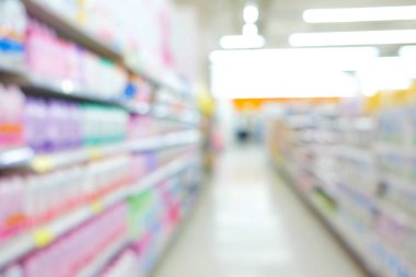 Soyut bulanık Bokeh raf süpermarket modern ticareti