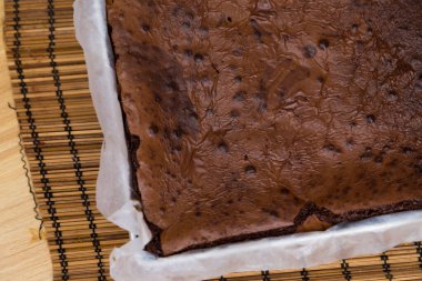El yapımı zanaat çikolata brownie kakao tatlı