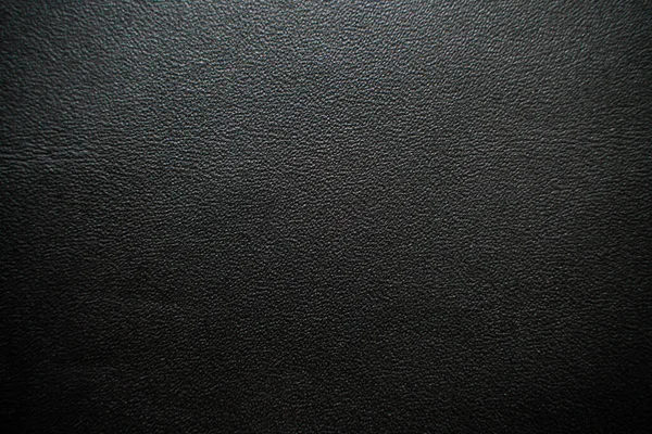 Textura de cuero genuino negro de lujo de cerca —  Fotos de Stock