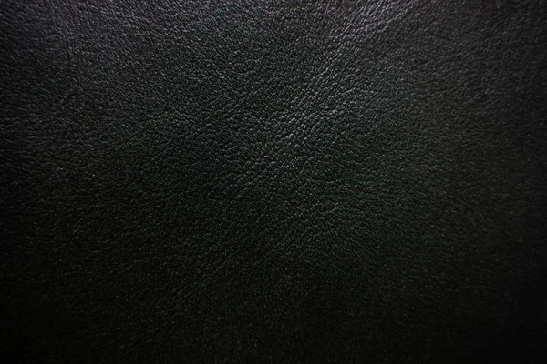 Luxusní černá pravá kožená textura zblízka — Stock fotografie
