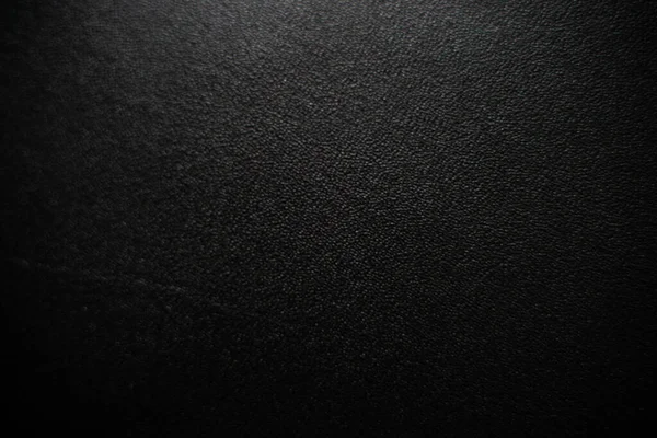 Textura de couro genuíno preto de luxo close up — Fotografia de Stock