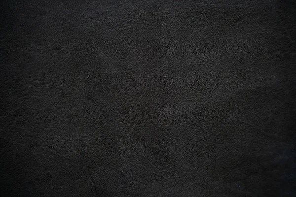 Luxe cuir véritable noir texture close up — Photo