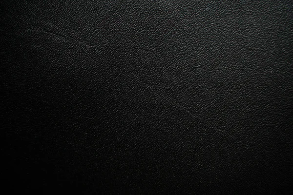 Leather Texture Abstract Background Genuine Black Leather — Stock Photo, Image