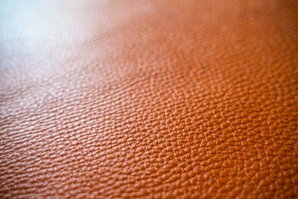 Genuine light brown tan full grain leather — Stock Photo, Image