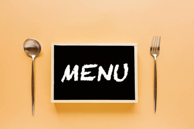 Dünya Gıda Günü konsepti. Tebrik kartı, menü, poster ve afiş için uygun. Düz yatış, model, üst görünüm, genel görünüş, şablon. Arkaplan, tasarım, element, önemli, basit, vejetaryen, reklamcılık