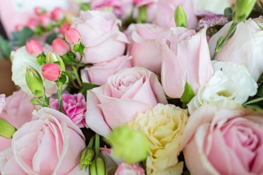 Bir buket taze çiçek yakın, tatil geçmişi....