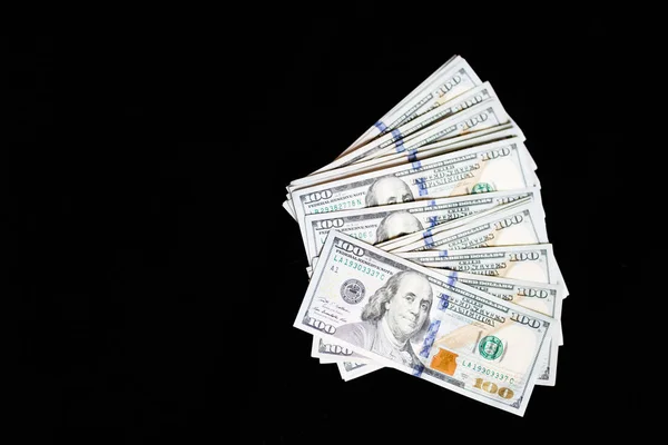 Cash Money One Hundred Dollar Bills Lying On Black Background Business Banking And Finance Concept Banknote Note Stock Photo Cash Money One Hundred Dollar Bills Lying On Black Background Business Banking And Finance Concept Banknote Note Stock Photo