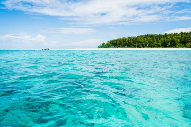 Mnemba Island, Zanzibar, Tanzania, Africa - Turquoise ocean water clipart