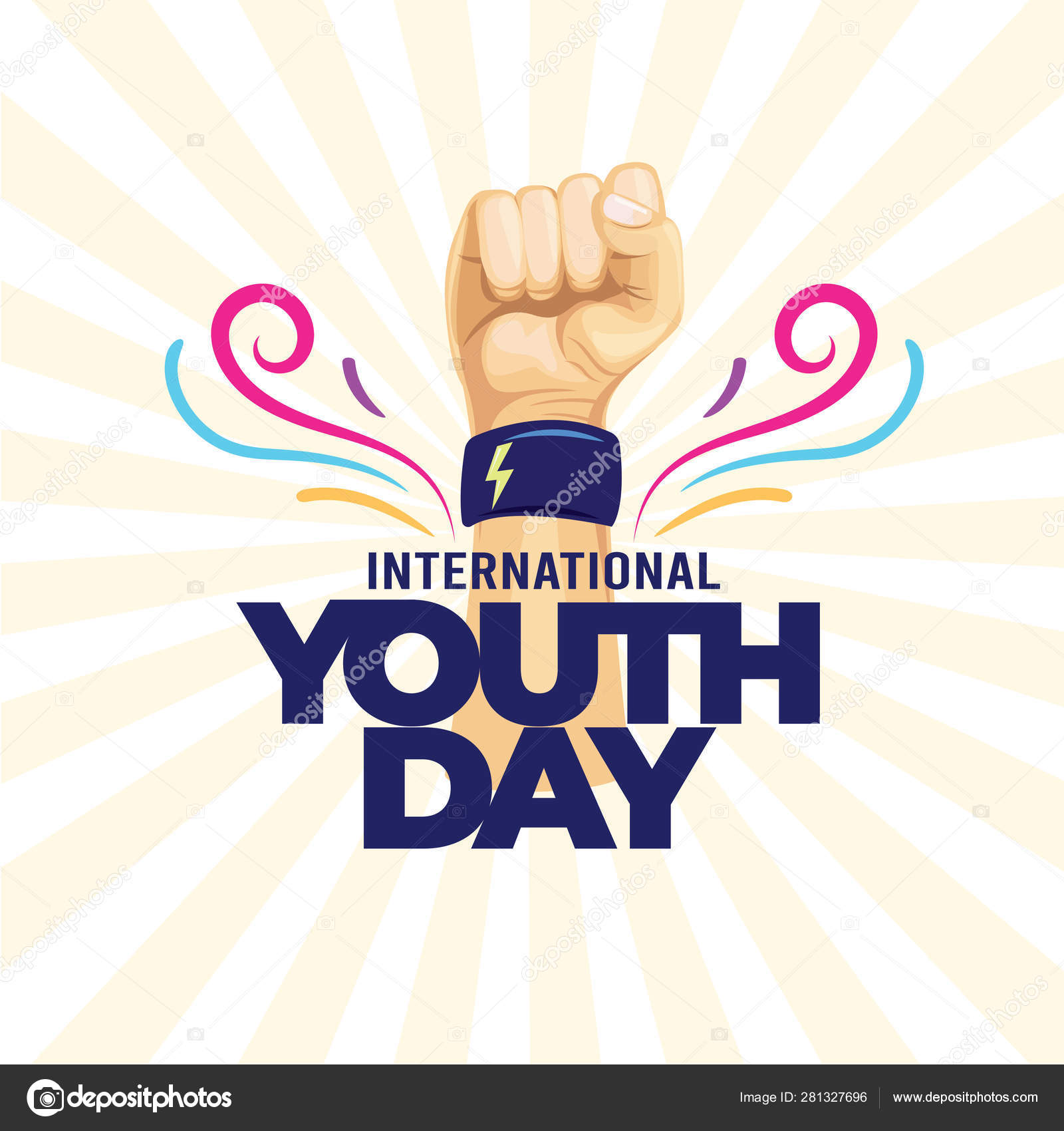 International Youth Day Poster Banner Vector Illustration Vector Image By C Sumle Vector Stock International Youth Day Poster Banner Vector Illustration Vector Image By C Sumle Vector Stock