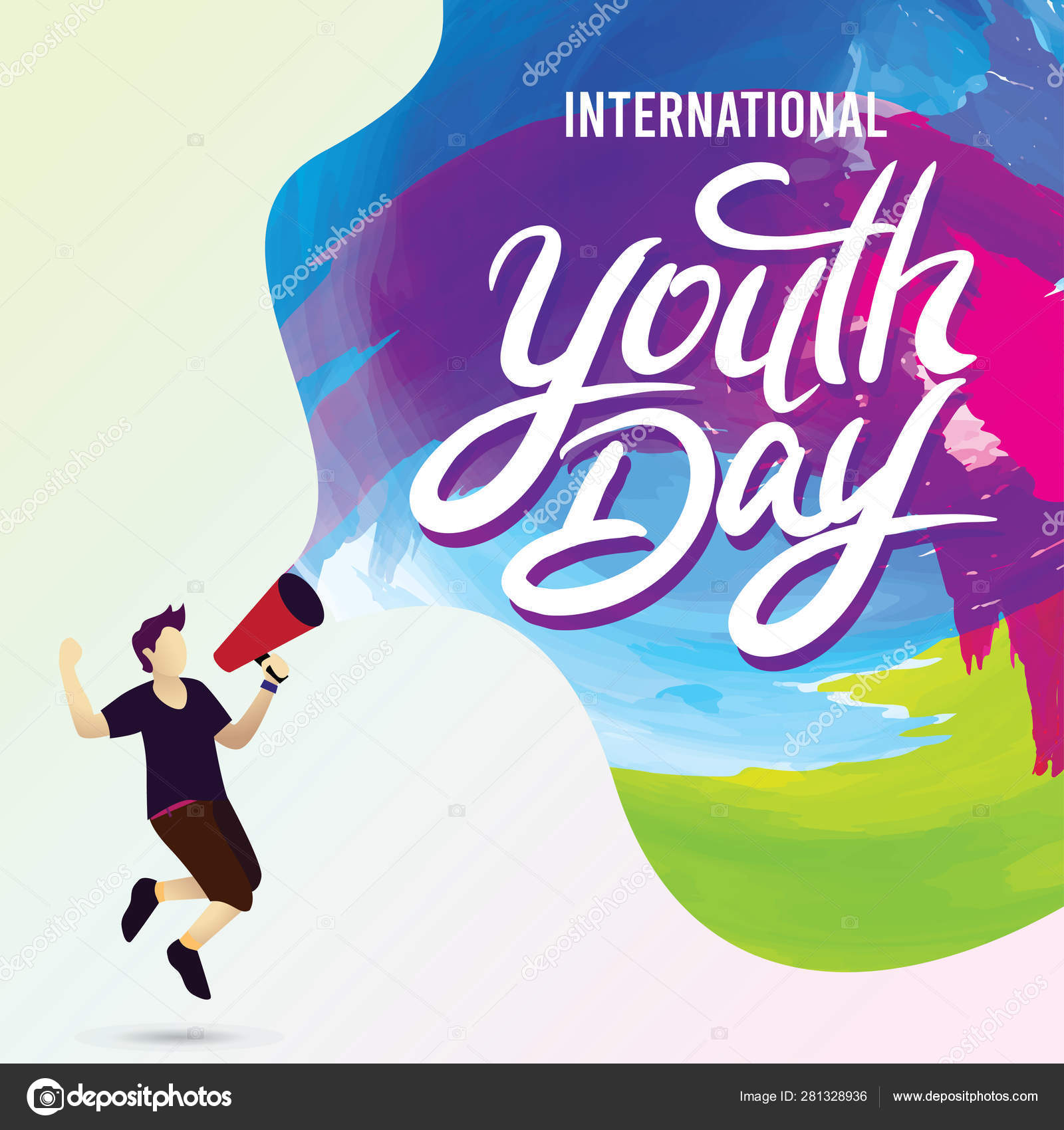 International Youth Day Poster Banner Vector Illustration Vector Image By C Sumle Vector Stock International Youth Day Poster Banner Vector Illustration Vector Image By C Sumle Vector Stock