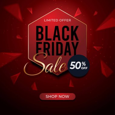 Kara Cuma satış arkaplan şablonu patlaması