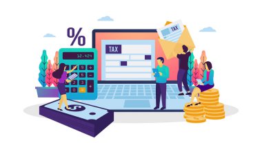 Veri analizinin vektör çizimi modern düz tasarım konsepti. Web pankartı, poster, ui, broşür, mobil uygulama için uygun.